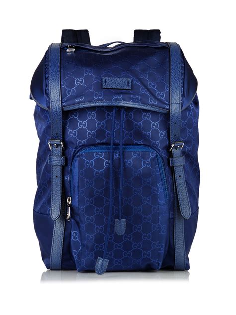 gucci backpack blue|black gucci backpack for men.